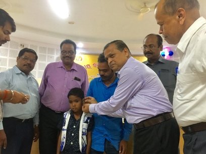 ଶ୍ରବଣ ଯନ୍ତ୍ର ବିତରଣ ଶିବିର ଅନୁଷ୍ଠିତ