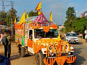 ସୁବର୍ଣ୍ଣପୁର ଜିଲ୍ଲାରେ ଶ୍ରୀ ଜଗନ୍ନାଥ ତୁଳସୀ ରଥକୁ ଭବ୍ୟ ସ୍ୱାଗତ ଓ ସମ୍ବର୍ଦ୍ଧନା