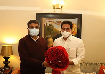 କେନ୍ଦ୍ରମନ୍ତ୍ରୀ ଧର୍ମେନ୍ଦ୍ର ପ୍ରଧାନଙ୍କୁ ଭେଟିଲେ ଆନ୍ଧ୍ର ପ୍ରଦେଶ ମୁଖ୍ୟମନ୍ତ୍ରୀ