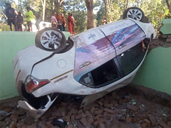 କାର୍ ଦୁର୍ଘଟଣା, ଏକାଧିକ ଆହତ